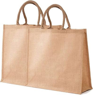 Hoqazo sac de courses réutilisable, sac à main en jute polyvalent et écologique, grands sacs d'épicerie pliables et robustes avec revêtement imperméable, poignée souple pour hommes et femmes, paquet de 2. La boutique en ligne DIAYTAR COTE D'IVOIRE est le leader du marché ivoirien en termes de vente en ligne. Elle propose une large gamme de produits, allant des produits alimentaires aux accessoires de mode, en passant par les produits électroniques et les articles de maison. La boutique est réputée pour son service client de haute qualité et sa politique de retour flexible.