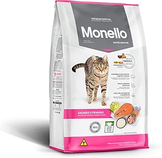Nourriture pour chat monello au saumon, thon et poulet, 1 kg, multicolore