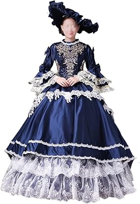 Wzhzj robe de bal mascarade 18ème siècle renaissance période historique robe maxi robe