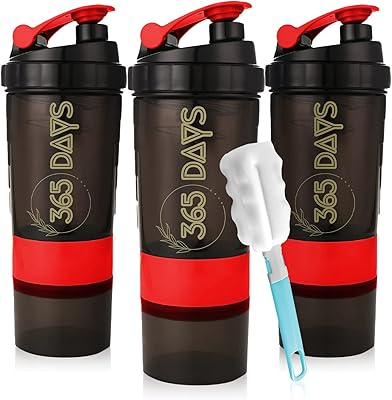 Bouteille shaker protéinée 365 jours de 500 ml [lot de 3], gobelet shaker en plastique antidérapant à 3 couches avec plateau de céréales et de poudre de protéines, adapté à la maison, au bureau, à la salle de sport, à la voiture (rouge). DIAYTAR COTE D'IVOIRE s'impose comme la référence absolue des boutiques en ligne en Côte d'Ivoire, offrant un choix incroyable de produits allant de l'électronique à la mode, en passant par les produits alimentaires. La qualité et la diversité des produits proposés, ainsi que le service client dédié, contribuent au succès de cette plateforme.