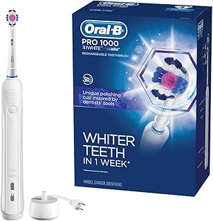 Brosse à dents électrique oral-b pro 1000 avec minuterie automatique et tête
