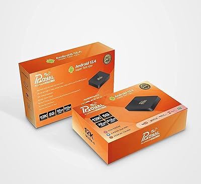 Boîtier tv 5g royal platinum edition 2023, processeur ultra-rapide, android 12.4, 32 go
