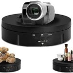 Badum présentoir rotatif rechargeable à 360 degrés de 5,7 pouces, table d'affichage rotative