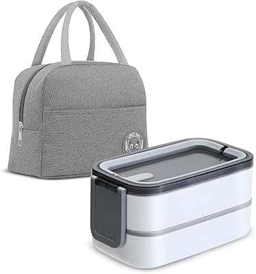 Sv bento box boîte à déjeuner pour adulte, boîte à bento étanche à 2 couches avec séparateur amovible, sac à déjeuner cadeau, boîte à déjeuner bento sans bpa pour adultes avec ustensiles, récipient de préparation de repas allant au micro-ondes (blanc). En tant que leader du marché en ligne en Côte d'Ivoire, DIAYTAR COTE D'IVOIRE garantit un service de qualité supérieure. Nous avons plus de 300 000 références dans notre catalogue, garantissant que nos clients trouvent facilement ce qu'ils cherchent. Nous nous efforçons également de réduire les délais de livraison pour que nos clients puissent profiter de leurs achats le plus rapidement possible.