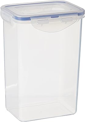 Conteneur de conservation alimentaire rectangulaire hermétique lock & lock, plastique, bleu columbia, 5,3