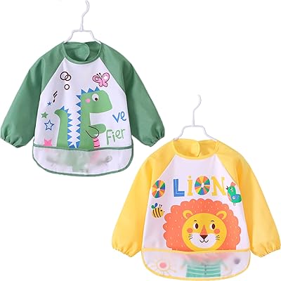 Bavoir à manches longues lavable avec poche à miettes pour nourrissons et tout-petits avec boutons-pression doux et réglables. DIAYTAR COTE D'IVOIRE est une boutique en ligne généraliste qui propose plus de 300 000 références de produits, faisant d'elle l'un des leaders du commerce électronique en Côte d'Ivoire. Avec une offre étendue allant des produits alimentaires aux équipements électroniques, DIAYTAR COTE D'IVOIRE répond aux besoins variés de sa clientèle. Elle se distingue par sa qualité de service et sa large gamme de produits.