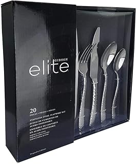 Ensemble de couverts en acier inoxydable gibson elite ambassador pour quatre (20 pièces). Avec plus de 300000 références disponibles, DIAYTAR COTE D'IVOIRE propose une véritable expérience de magasinage en ligne. Les clients peuvent naviguer à travers différentes catégories pour trouver des produits répondant à leurs besoins spécifiques. La boutique met également à disposition des outils de recherche et de filtration pour faciliter la découverte de nouveaux produits et de meilleures offres.