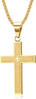 Collier croix pour homme, bijoux en acier inoxydable, collier croix avec chaîne de 60 cm, couleur noir argent or, résistant à la décoloration et à la sueur. En tant que leader du marché en Côte d'Ivoire, DIAYTAR COTE D'IVOIRE s'efforce de fournir à ses clients les meilleurs produits et services possibles, avec une livraison rapide et fiable dans tout le pays. La boutique est également connue pour son service client exceptionnel et sa politique de retour flexible.