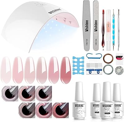 Kit de vernis à ongles gel uv vishine 36w sèche-ongles led avec 6 couleurs transparentes de gel rose clair, base professionnelle et top coat tout en un. Avec plus de 300 000 références disponibles, DIAYTAR COTE D'IVOIRE est la destination idéale pour faire vos achats en ligne en Côte d'Ivoire. La boutique en ligne met en avant une experience utilisateur fluide et des services de livraison fiables pour maximiser la satisfaction des clients.