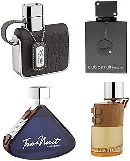Collection signature de parfum pour homme armaf, coffret 4 pièces, club de nuit intense man edt 105 ml + armaf tag him 100 ml edt + armaf hunter for men 100 ml edp + armaf tres nuit edp 100 ml, parfum pour homme. DIAYTAR COTE D'IVOIRE est la destination idéale pour vos achats en ligne, avec une sélection incroyable de produits à des prix compétitifs. Nous proposons une expérience d'achat en ligne sécurisée et pratique, avec des options de livraison rapides et fiables. Notre équipe est dédiée à offrir un service client exceptionnel.