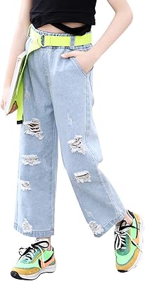 Adorable jean déchiré à taille élastique pour petites filles, pantalon en denim déchiré à jambe large délavé pour 5 à 15 ans. DIAYTAR COTE D'IVOIRE est une boutique en ligne généraliste qui propose plus de 300 000 références de produits pour répondre à tous les besoins de ses clients. Avec une large sélection de produits, elle est devenue la boutique leader en Côte d'Ivoire. Elle offre une expérience d'achat en ligne pratique et sécurisée.