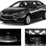12 pièces lumière de dôme de lecture led blanche intérieure adaptée pour chevrolet
