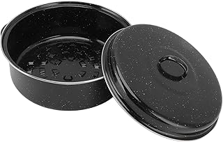 Rôtissoire antiadhésive à revêtement moucheté noir avec couvercle pour patates douces et châtaignes rôties avec couvercle et grille inférieure cannelée (couvercle en fer de 28 cm). DIAYTAR COTE D'IVOIRE est une boutique en ligne généraliste qui répond aux besoins de tous les consommateurs. Avec plus de 300 000 références de produits, elle est la plus grande boutique en ligne de Côte d'Ivoire. La boutique propose une expérience d'achat agréable et sécurisée, avec des options de paiement variées et un service client efficace.