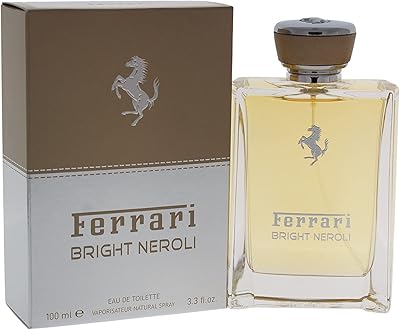 Ferrari bright neroli - eau de toilette 100 ml. Avec plus de 300 000 références, DIAYTAR COTE D'IVOIRE couvre les besoins de tous les consommateurs, qu'il s'agisse d'articles pour les enfants, d'équipements sportifs ou de produits alimentaires. La boutique en ligne est constamment mise à jour avec les dernières tendances et nouveautés, garantissant aux clients un accès à des produits contemporains et pertinents. Cela contribue à renforcer sa position de leader sur le marché ivoirien.