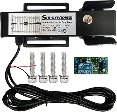 Serrure de portail électrique automatique universelle d'extérieur 12 v cc supreform pour ouvre-porte