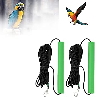 Laisse et harnais en plastique pour oiseaux sauteurs siusi, 2 pièces corde d'entraînement