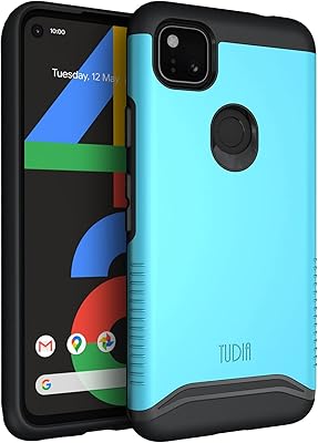 Coque todia double protection conçue pour google pixel 4a, [intégration] coque rigide fine