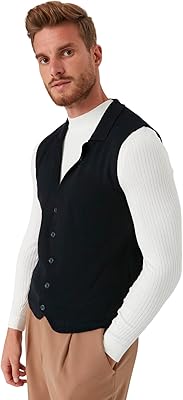 Pull gilet tissé à col en v standard pour homme trendyol. La boutique en ligne DIAYTAR COTE D'IVOIRE se distingue par sa capacité à offrir des produits de haute qualité à des prix abordables. Avec plus de 300000 références, les clients peuvent choisir parmi une vaste gamme de produits pour répondre à leurs besoins et à leurs préférences. La boutique est engagée à fournir un service client de haute qualité pour garantir la satisfaction de ses clients.