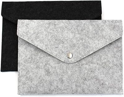 Paquet de 2 dossiers a5 pour documents dossiers en feutre porte-documents portable porte-fichiers