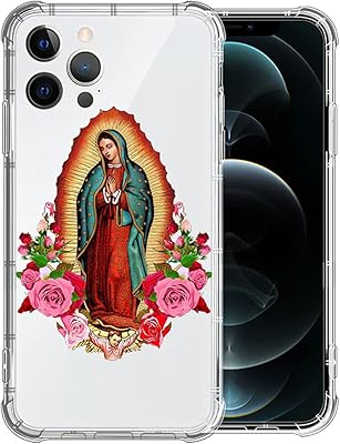 Coque pour iphone 11 pro pour filles transparente avec motif religieux fleur dame