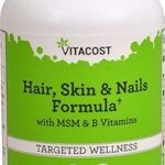 Vitacost formule cheveux, peau et ongles avec msm et vitamines b - 60