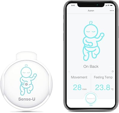 Le moniteur intelligent pour bébé sense-u suit les mouvements du ventre de bébé