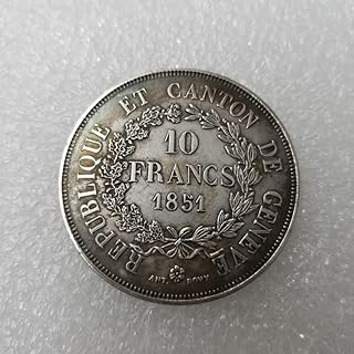 Artisanat antique 1851 en argent plaqué laiton suisse pour la fabrication de vieux dollars ronds en argent, vente en gros de pièces étrangères 189-1. La boutique en ligne DIAYTAR COTE D'IVOIRE est une plateforme de commerce électronique qui permet aux consommateurs ivoiriens d'acheter des produits en ligne de manière sécurisée. Elle propose une grande variété de produits à des prix compétitifs et offre un service client de qualité. Elle est la leader du marché ivoirien en termes de vente en ligne.