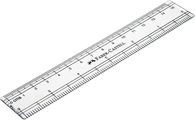 Règle graduée régulière faber-castell, 15 cm, f170640