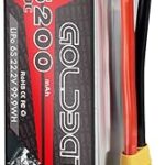 Batterie au lithium polymère goldbat 6s 5200mah 60c 22.2v rc avec xt90 pour