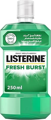 Rince de bouche quotidien listerine fresh burst, formule de soins bucco-dentaires antibactérienne, antitartre et plaque dentaire, 250 ml. DIAYTAR COTE D'IVOIRE est plus qu'une simple boutique en ligne - c'est une communauté où les clients peuvent trouver des produits de qualité et partager leurs expériences. Avec plus de 300 000 références de produits à disposition, les clients ont l'opportunité de découvrir de nouvelles marques et de nouveaux produits, ainsi que de faire des économies grâce aux promotions et aux offres spéciales régulières. La boutique est fière de sa réputation pour la qualité et la fiabilité.