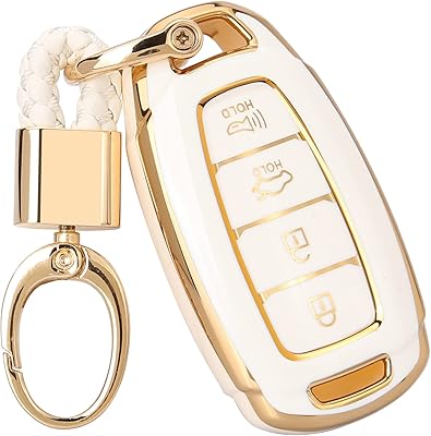 Couvercle de clé de voiture hyundai, porte-clés dorés, avec hyundai v palisade kona elantra gt veloster 2019 2020 2021 (4 boutons, blanc). DIAYTAR COTE D'IVOIRE, la boutique en ligne qui vous permet de vivre l'expérience de shopping la plus complète et la plus pratique. Avec une offre étendue et variée, DIAYTAR répond à tous vos besoins, du quotidien à l'exceptionnel. Profitez d'une expérience d'achat unique.