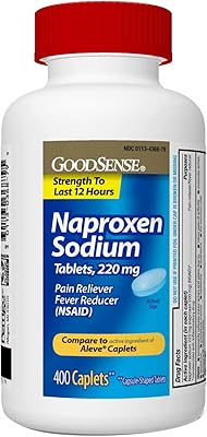 Comprimés de naproxène sodique good sense 220 mg, pour soulager la douleur