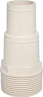 Adaptateur de tuyau swimline pour hommes, taille 1" - 1,5", blanc cassé/beige