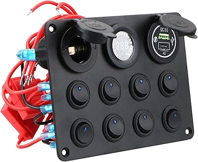 Iriisy 8 gang 12v panneau d'interrupteur à bascule disjoncteur étanche on-off allumage marin interrupteur à bascule usb 3.0 charge rapide port c prise allume-cigare. DIAYTAR COTE D'IVOIRE, leader des boutiques en ligne en Cote d'Ivoire, propose une plateforme d'achat en ligne conviviale et pratique. Les clients ont accès à une gamme impressionnante de produits, allant des articles de mode aux produits pour la maison. La boutique garantit la qualité et l'authenticité de tous les produits proposés.