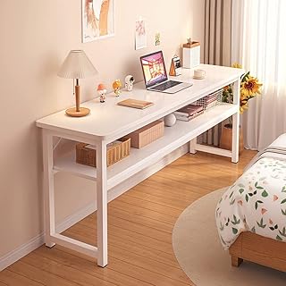 Bureau d'ordinateur moderne orchid m® 100 x 40 cm à double étage, table