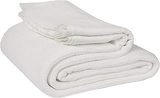 Couverture thermique d'hôpital, blanche, 170 cm x 230 cm.