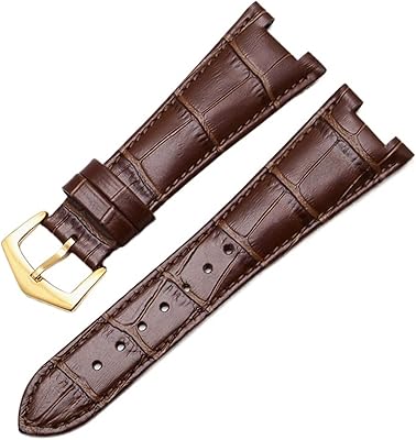 Gxfc uk bracelet de montre en cuir véritable pour patek philippe 5711 5712g