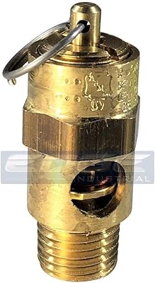 1/4\" soupape de sécurité en laiton asme, fabrication américaine, compresseurs, réservoirs (60 psi)