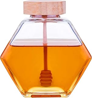 Pot à miel en nid d'abeille azzoni pot de stockage transparent résistant la chaleur