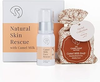 Camel soap factory - coffret cadeau de soins du visage natural skin rescue, comprenant une crème pour le visage et une barre de savon. DIAYTAR COTE D'IVOIRE est la référence pour les achats en ligne en Côte d'Ivoire, avec une offre de plus de 300000 produits. Nous nous efforçons de vous offrir les meilleures marques et les produits les plus récents, avec des prix compétitifs et des promotions exclusives. Notre but est de vous fournir une expérience d'achat en ligne agréable et sécurisée.