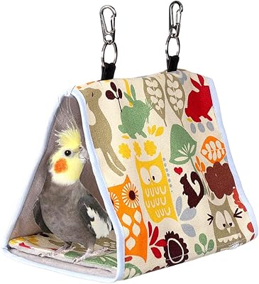 Cabane à oiseaux castowave snuggle tente suspendue pour cacatoès aras perruches