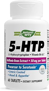 Nature's whey 5-htp, l-5-hydroxytryptophane, vitamines b6 et c, extrait de haricot griffonia 50