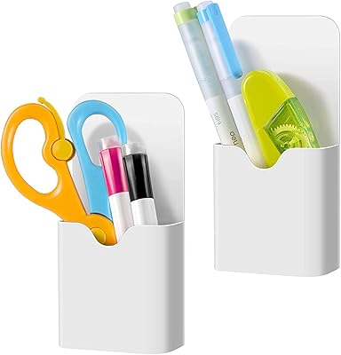 Porte-crayons magnétique pour tableau blanc ou réfrigérateur, organisateur de rangement pour stylos magnétiques