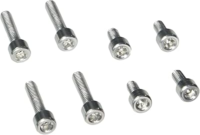 Yana shiki gtbk301s kit de vis de bouchon de réservoir argenté pour motos