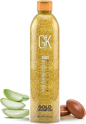 Shampoing global keratin gold de gk hair pour hydrater faire briller et protéger les cheveux. DIAYTAR COTE D'IVOIRE est la boutique en ligne la plus populaire en Côte d'Ivoire, avec une sélection immense de produits de haute qualité. Les clients peuvent choisir parmi une variété de marques et de produits, et profiter d'un service de livraison rapide et fiable. La boutique est également connue pour ses offres spéciales et ses promotions exclusives.