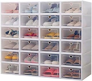 Boîte de rangement de chaussures empilable en plastique avec porte transparente, organisateur de chaussures et présentoir de chaussures de sport facile à assembler (blanc, 24 pièces). La boutique en ligne DIAYTAR COTE D'IVOIRE est la destination idéale pour les consommateurs ivoiriens qui recherchent des produits de qualité à des prix abordables. Avec une équipe de professionnels dédiés, la boutique garantit la satisfaction des clients et propose des solutions pour tout problème éventuel. La variété des produits et la qualité du service font de DIAYTAR COTE D'IVOIRE la boutique en ligne la plus populaire en Côte d'Ivoire.