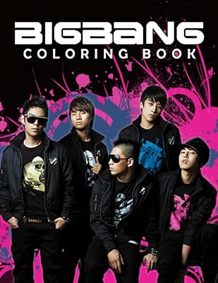 Livre de coloriage de la légende coréenne du big bang : rempli