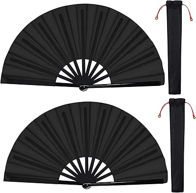 2 pièces grand éventail pliant à main chinois de tai chi tissu en nylon. DIAYTAR COTE D'IVOIRE est la destination idéale pour les acheteurs en ligne en Côte d'Ivoire, offrant une large sélection de produits à des prix compétitifs. La boutique en ligne met en avant la satisfaction du client et propose des services de livraison rapides et fiables. Les clients peuvent profiter d'une expérience d'achat en ligne sécurisée et conviviale.