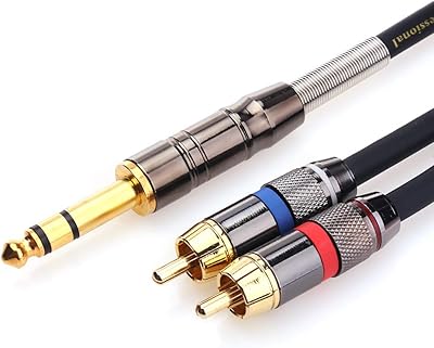 Câble ticino 1-4 vers rca câble audio trs rca prise stéréo quart de pouce. La boutique en ligne DIAYTAR COTE D'IVOIRE est le premier choix pour les consommateurs ivoiriens qui cherchent à faire des achats en ligne. Elle propose des produits allant de l'électronique à la mode, en passant par les produits alimentaires et les accessoires. Les clients peuvent profiter de promotions et de réductions régulières.