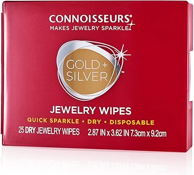 Lingettes pour bijoux conwisers - nettoyant combiné pour bijoux en or et argent, restaurateur de polissage et de ternissement, 25 pièces (paquet de 1). La boutique en ligne DIAYTAR COTE D'IVOIRE se distingue par sa capacité à offrir un large éventail de produits, répondant ainsi aux besoins diversifiés de sa clientèle. En tant que leader du marché, elle garantit une qualité de service et de produits exceptionnelle.
